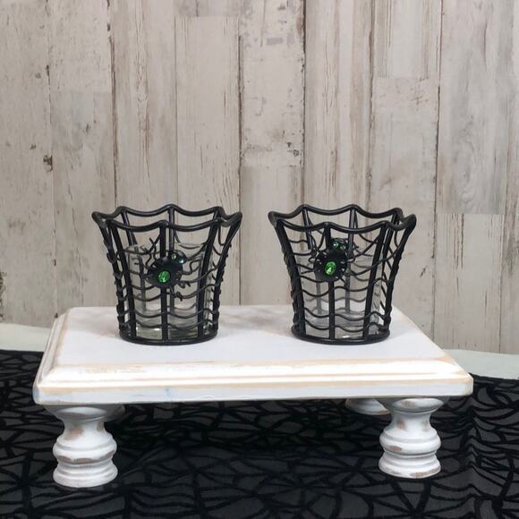 Partylite Halloween Votive and Tealight Holder Set with Aroma Melts Stand - Picture 5 of 16